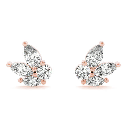 Pear, Marquise &amp; Round Diamond Fashion Earrings – 0.52 ct