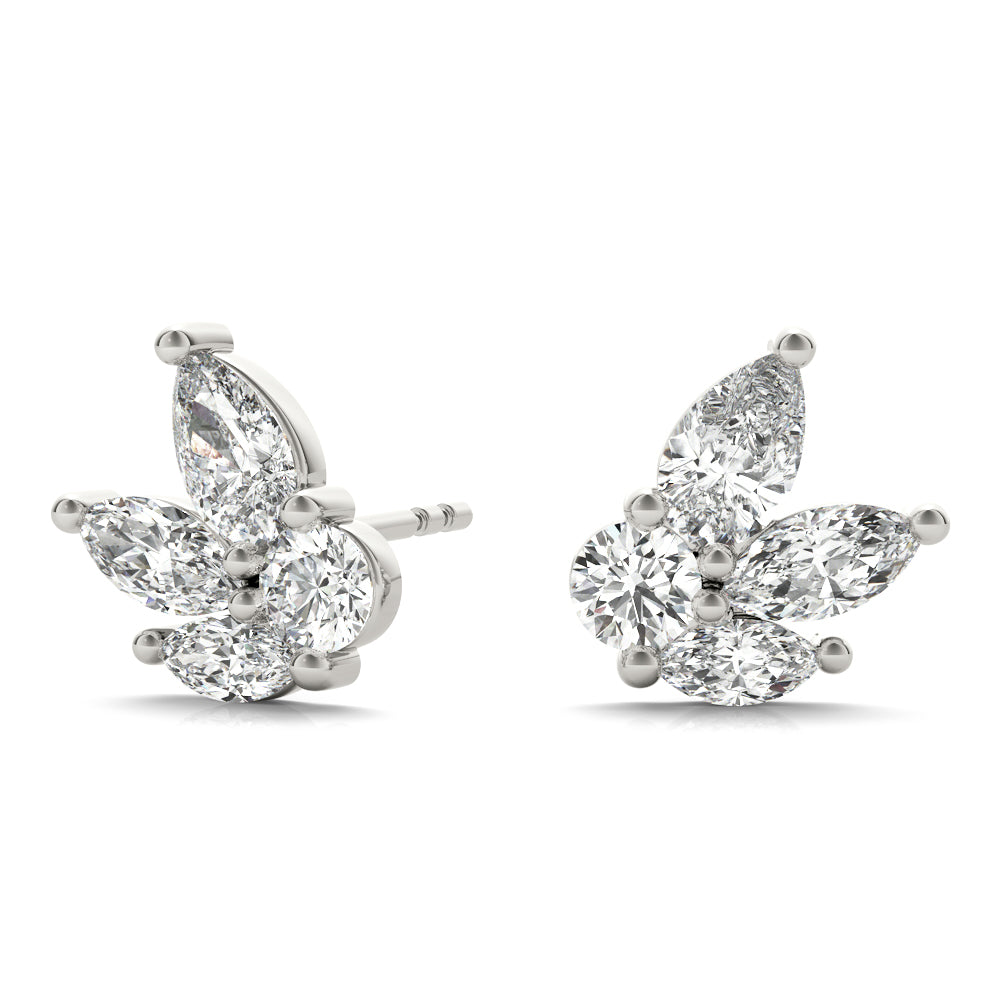 Pear, Marquise &amp; Round Diamond Fashion Earrings – 0.52 ct