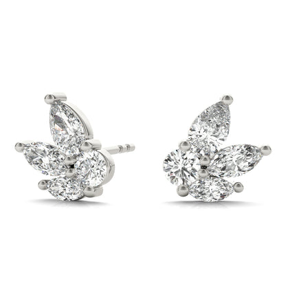Pear, Marquise &amp; Round Diamond Fashion Earrings – 0.52 ct