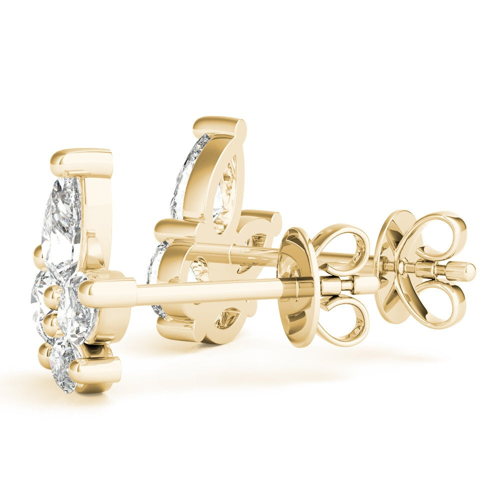 Pear, Marquise &amp; Round Diamond Fashion Earrings – 0.52 ct