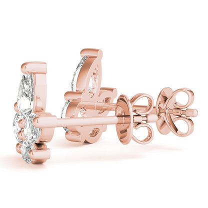 Pear, Marquise &amp; Round Diamond Fashion Earrings – 0.52 ct