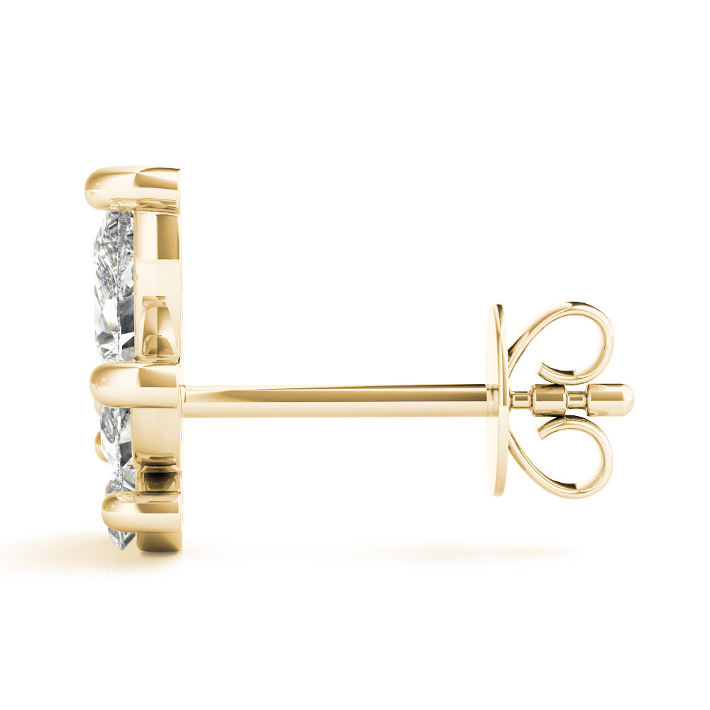 Pear, Marquise &amp; Round Diamond Fashion Earrings – 0.52 ct