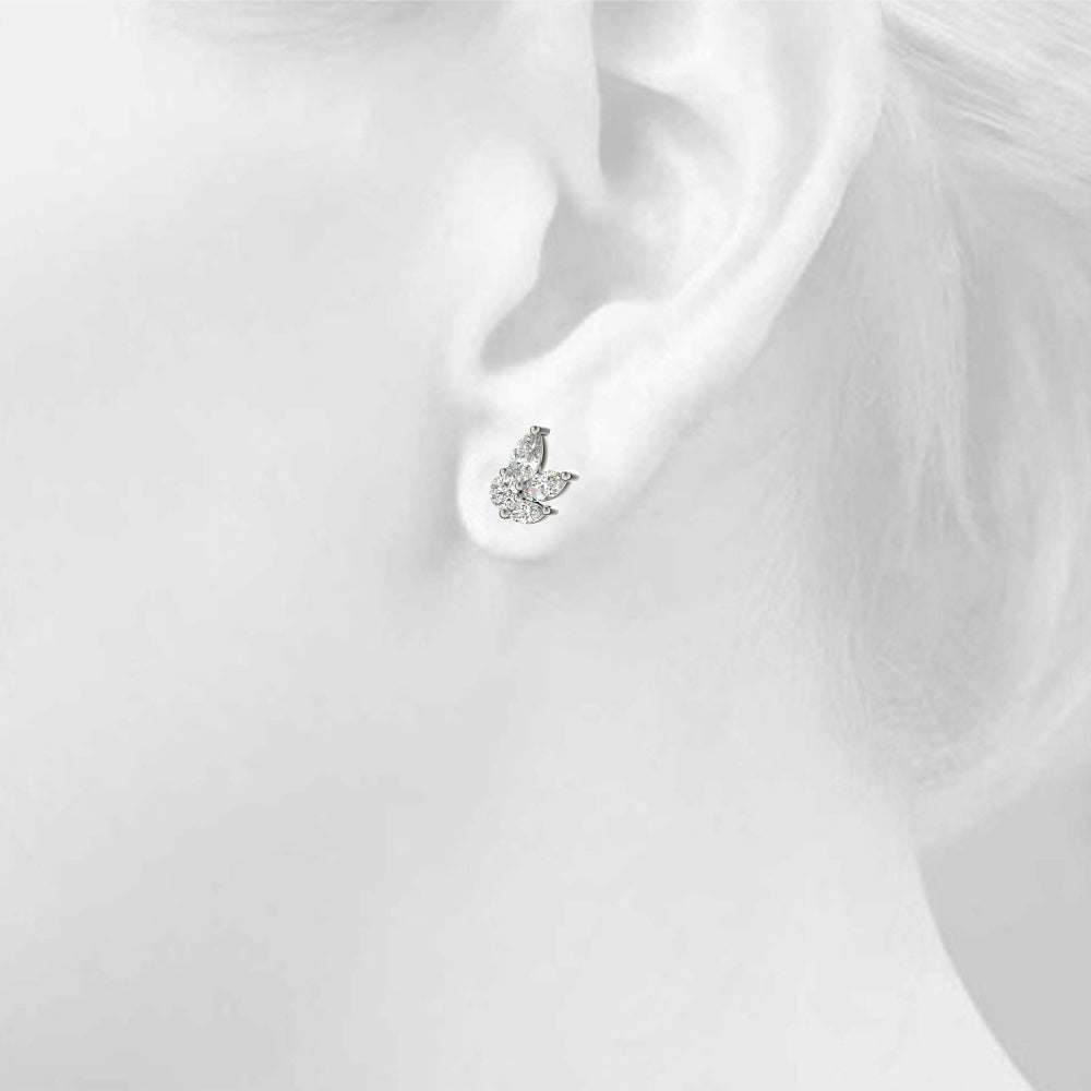 Pear, Marquise &amp; Round Diamond Fashion Earrings – 0.52 ct