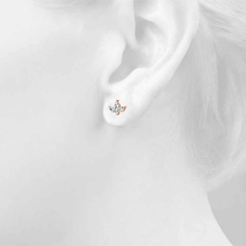 Gaia Floral Cluster Diamond Studs