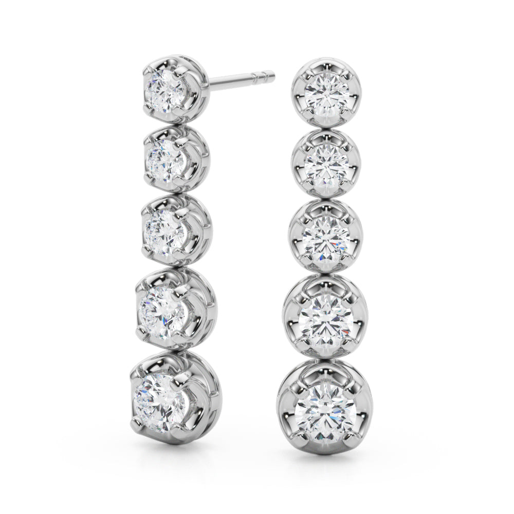 Olympia Diamond Dangle Earrings