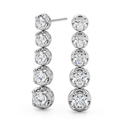 Olympia Diamond Dangle Earrings
