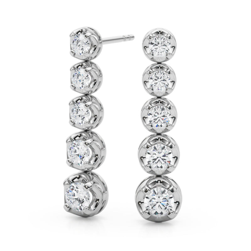 Olympia Diamond Dangle Earrings