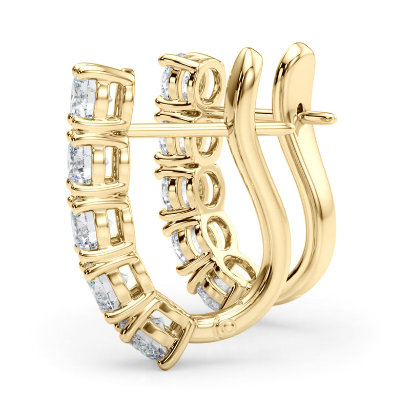 Maeva J-hoop Diamond Earrings