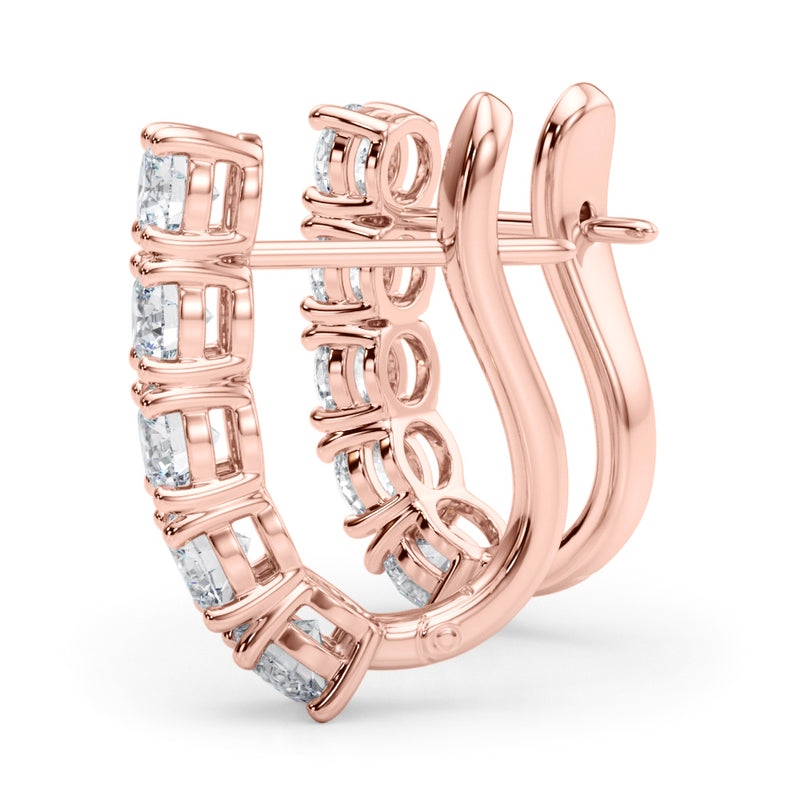 Maeva J-hoop Diamond Earrings
