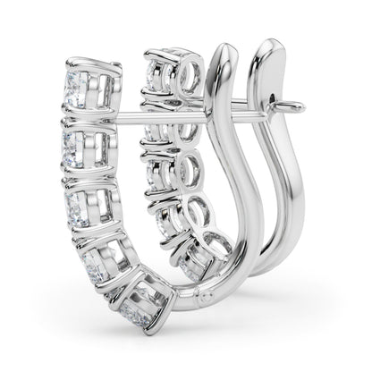Maeva J-hoop Diamond Earrings