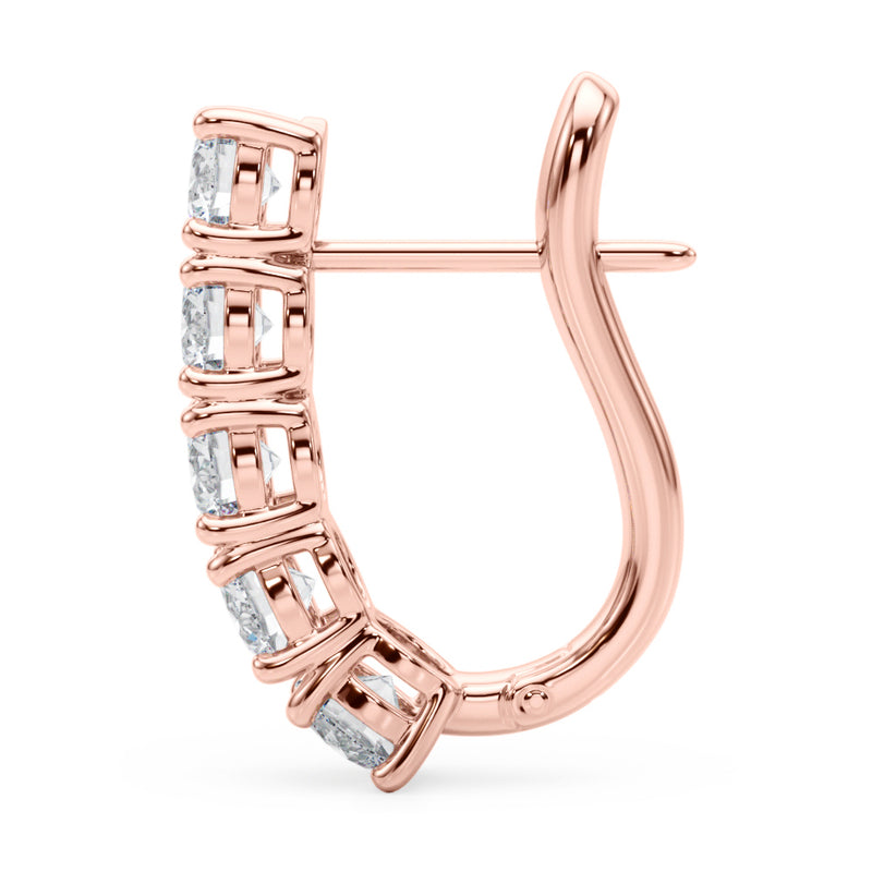 Maeva J-hoop Diamond Earrings