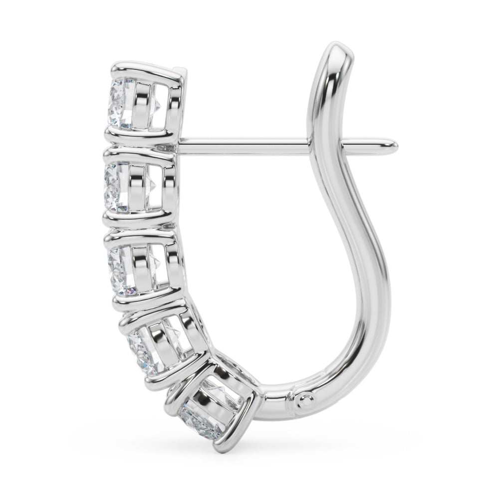 Maeva J-hoop Diamond Earrings