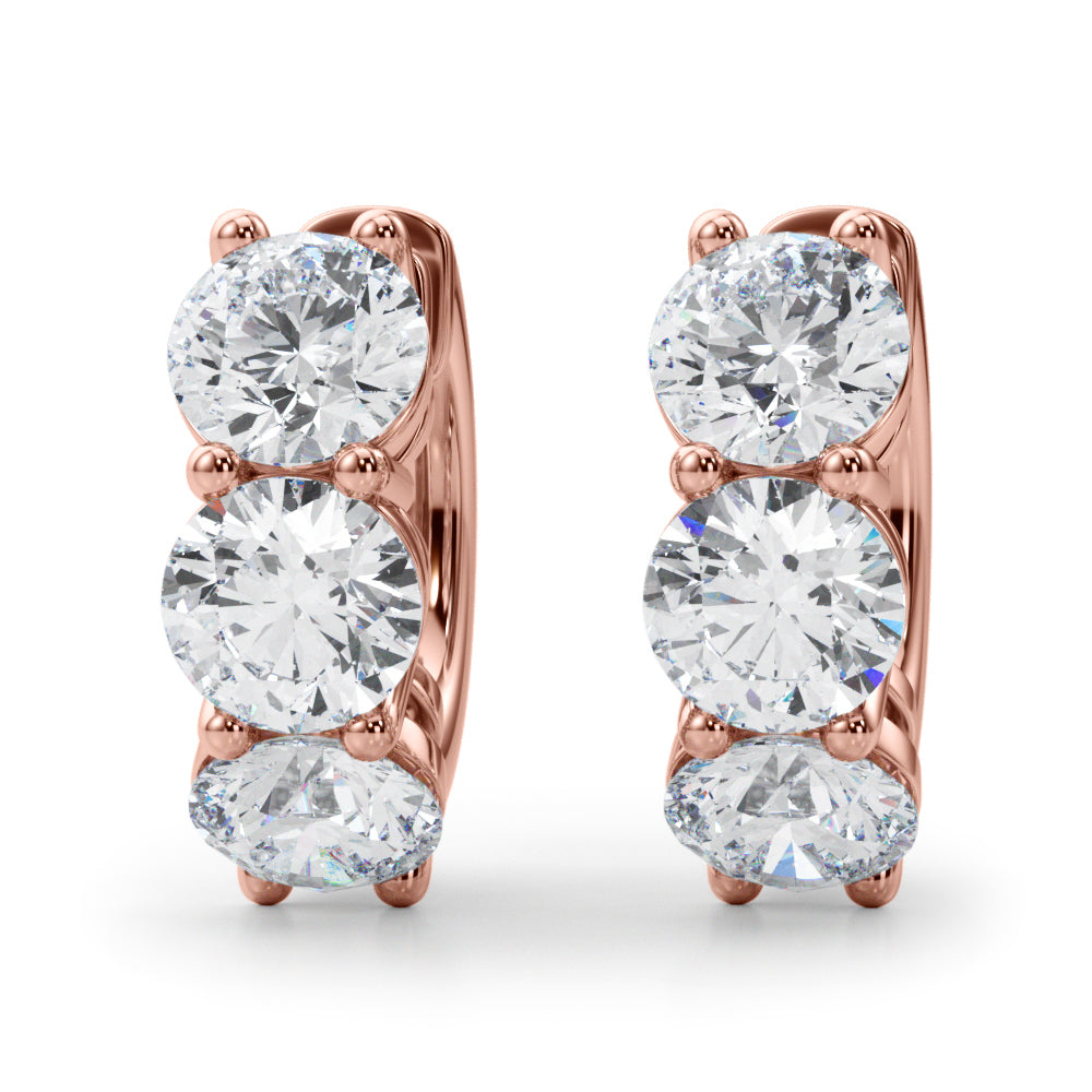Rosemonde Diamond Huggie Earrings