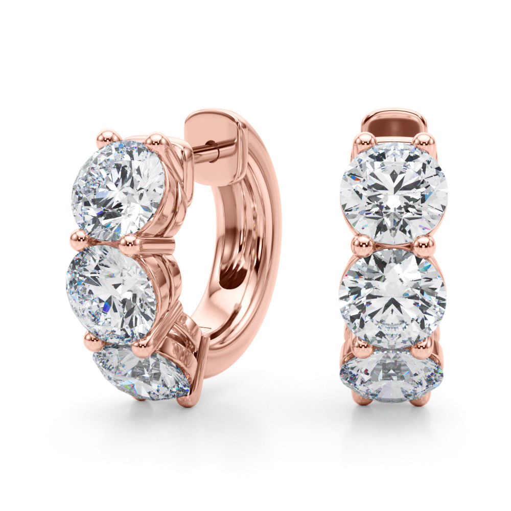 Rosemonde Diamond Huggie Earrings