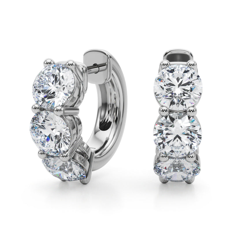 Rosemonde Diamond Huggie Earrings