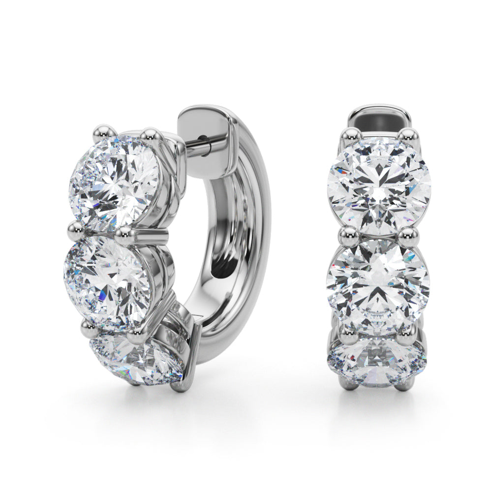 Rosemonde Diamond Huggie Earrings