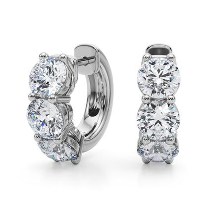 Rosemonde Diamond Huggie Earrings