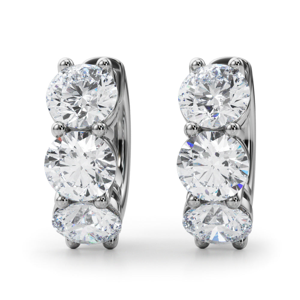 Rosemonde Diamond Huggie Earrings