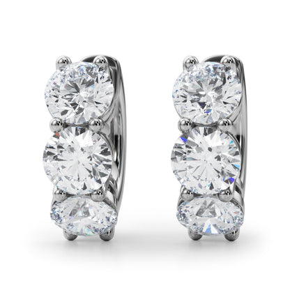 Rosemonde Diamond Huggie Earrings