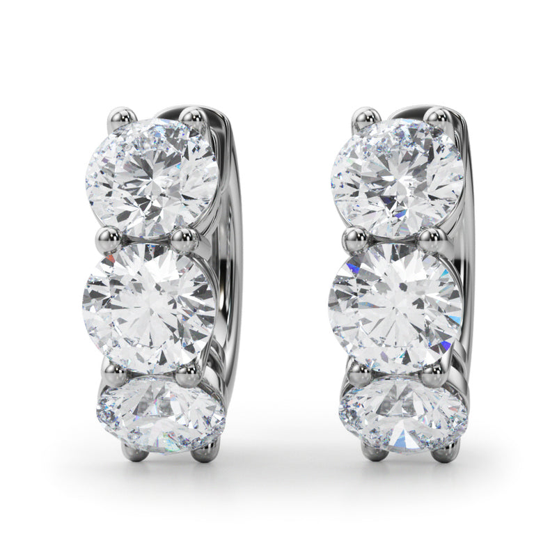 Rosemonde Diamond Huggie Earrings