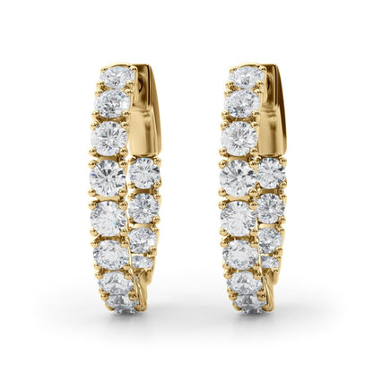 Inside-Out Diamond Hoop Earrings – 1.07 ct