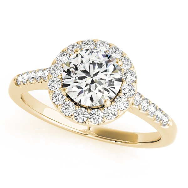 Maia Round Halo Engagement Ring