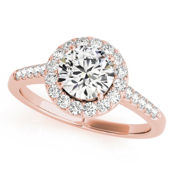 Maia Round Halo Engagement Ring