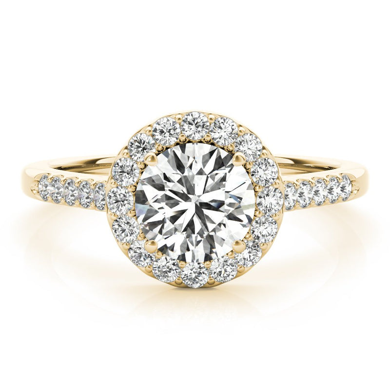 Maia Round Halo Engagement Ring
