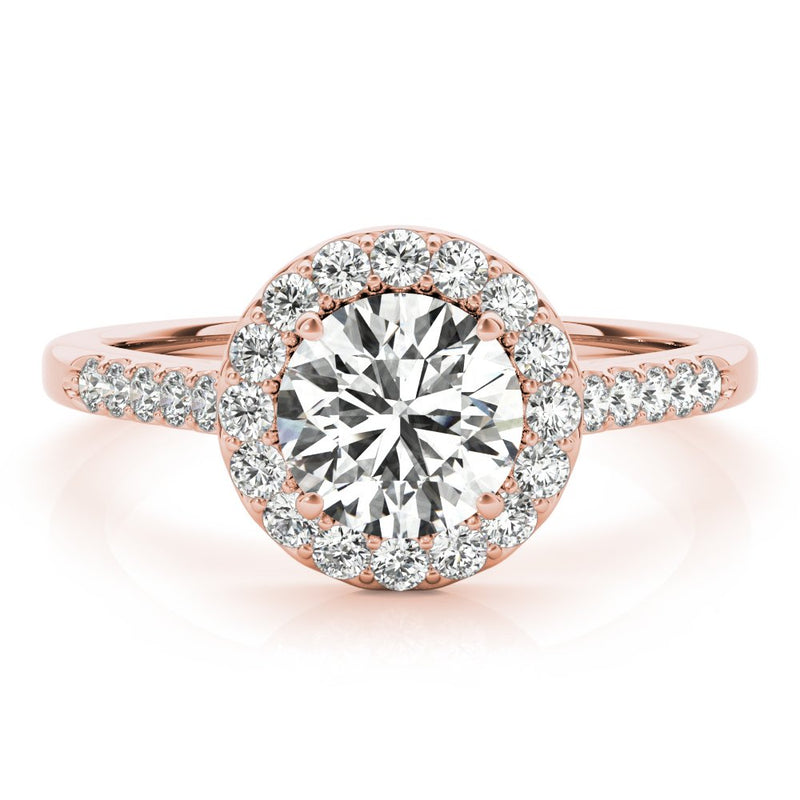 Maia Round Halo Engagement Ring