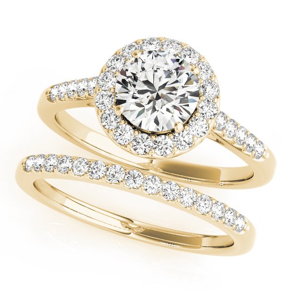Maia Round Halo Engagement Ring