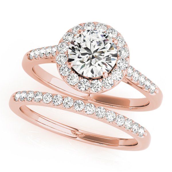 Maia Round Halo Engagement Ring