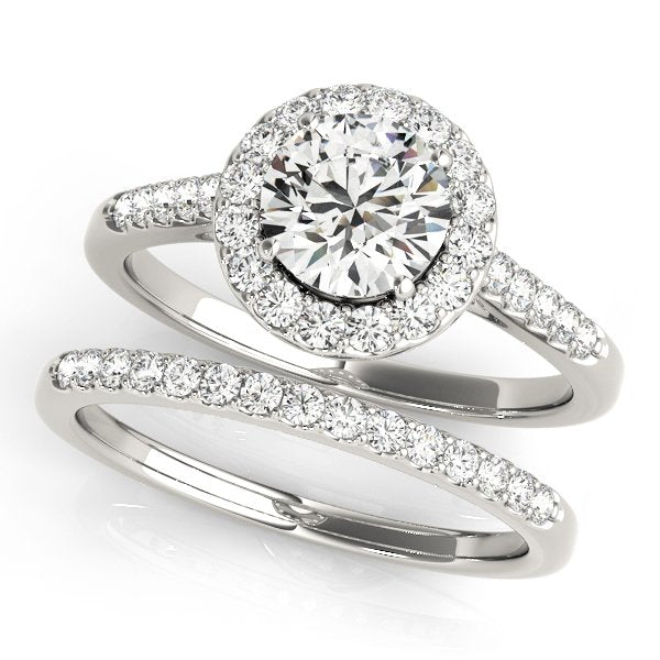 Maia Round Halo Engagement Ring