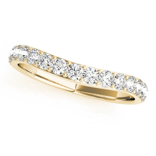 Coralie Curved Diamond Half-Eternity Band