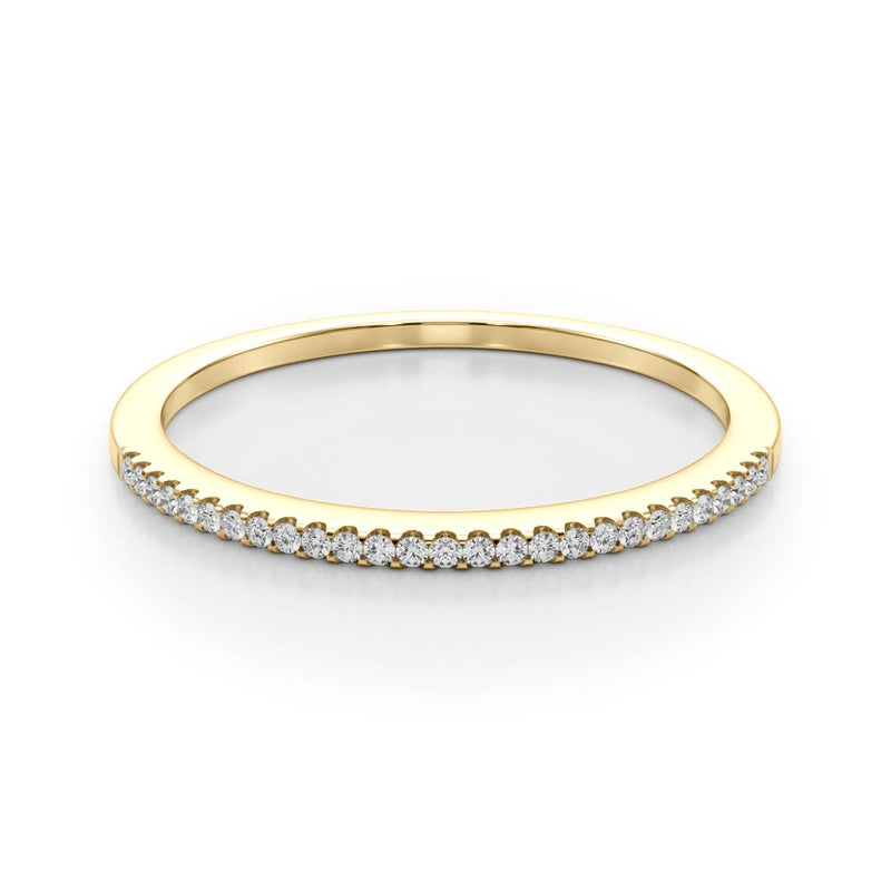 Mirelle Prong Diamond Half Eternity Band