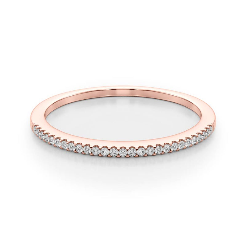 Mirelle Prong Diamond Half Eternity Band