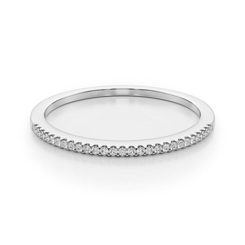 Mirelle Prong Diamond Half Eternity Band