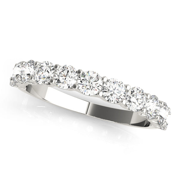 11-Stone Shared-Prong Diamond Eternity Wedding Band – 1.10 ct