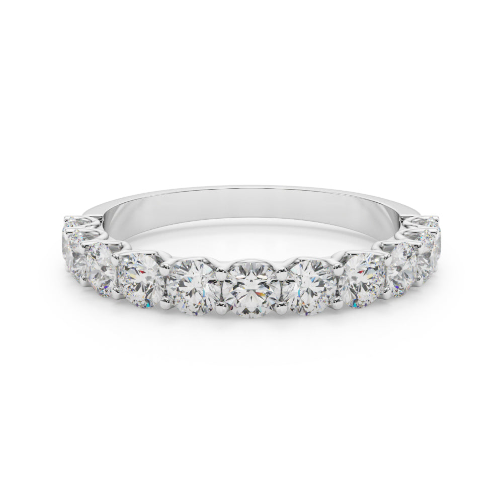 11-Stone Shared-Prong Diamond Eternity Wedding Band – 1.10 ct