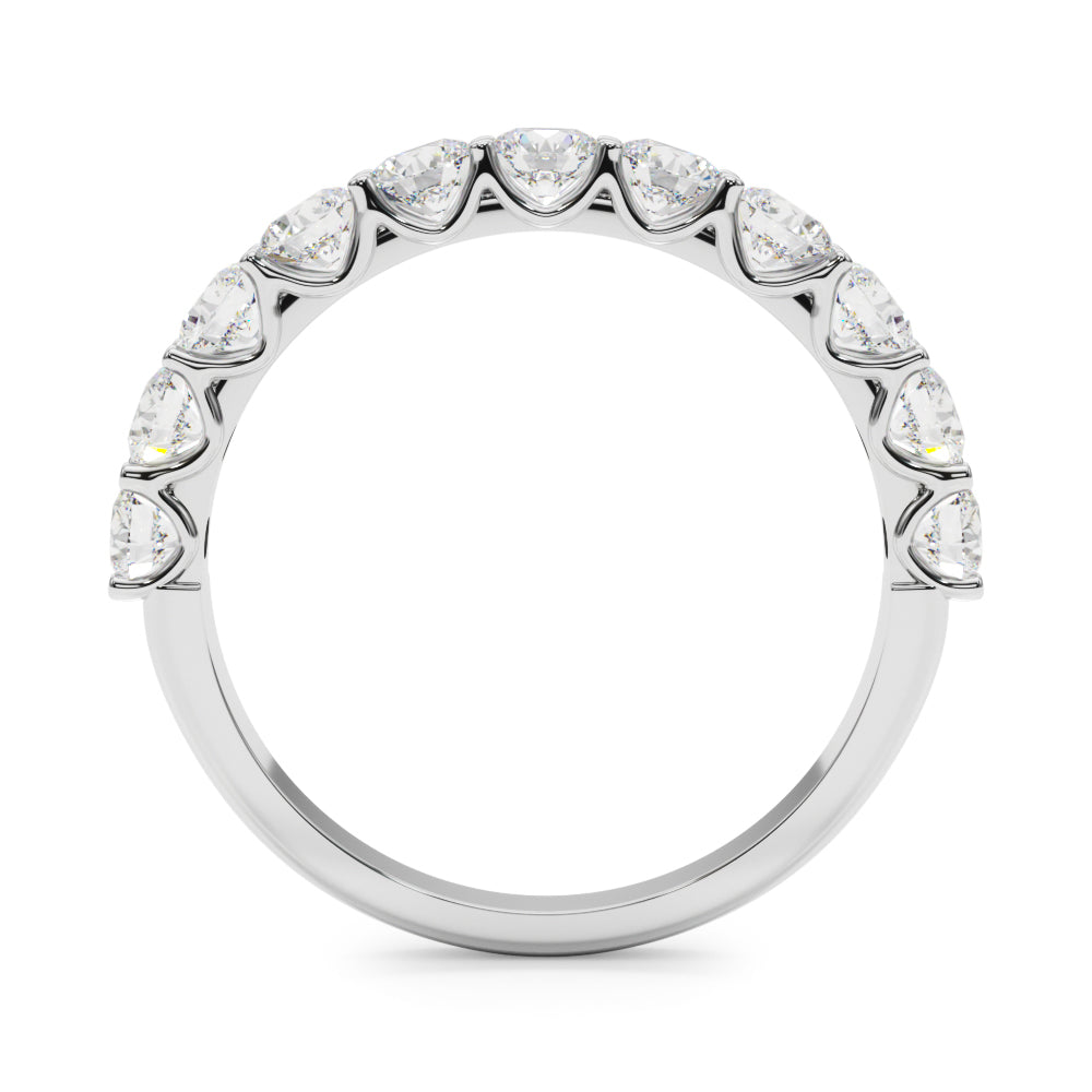 11-Stone Shared-Prong Diamond Eternity Wedding Band – 1.10 ct