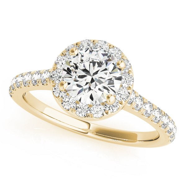 Louise Round Halo Engagement Ring