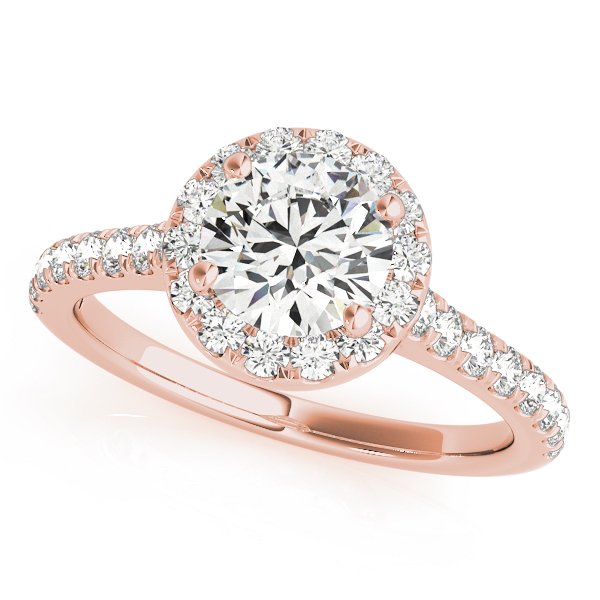 Louise Round Halo Engagement Ring
