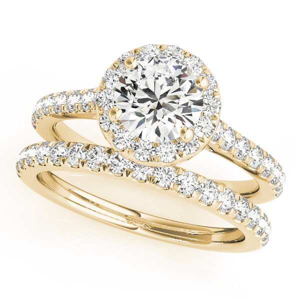 Louise Round Hidden Halo Engagement Ring