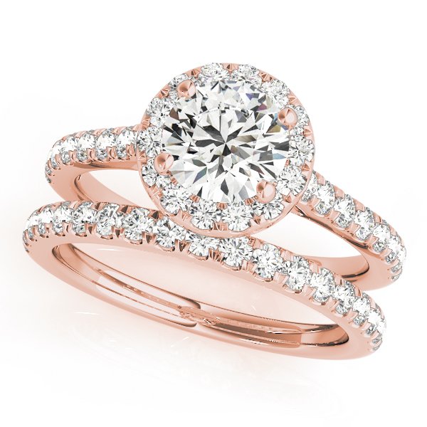 Louise Round Hidden Halo Engagement Ring