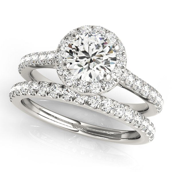 Louise Round Hidden Halo Engagement Ring