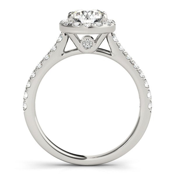 Louise Round Halo Engagement Ring
