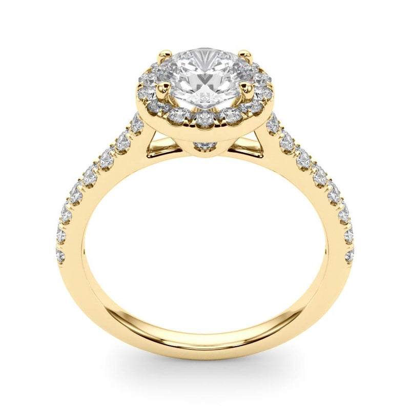 Louise Round Halo Engagement Ring