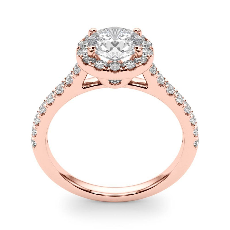 Louise Round Halo Engagement Ring
