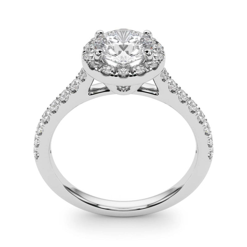 Louise Round Halo Engagement Ring