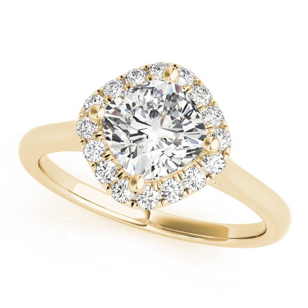 Livia Cushion Halo Engagement Ring
