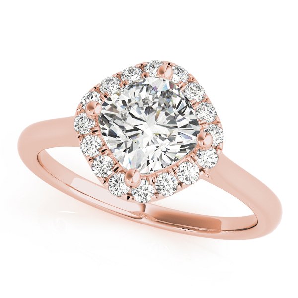 Livia Cushion Halo Engagement Ring
